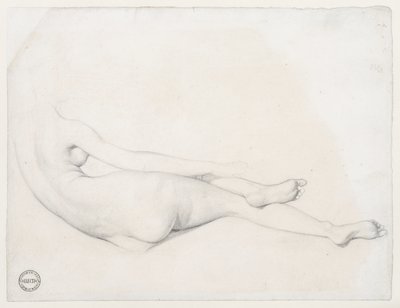 Study for La Grande Odalisque, 1814 by Jean Auguste Dominique Ingres